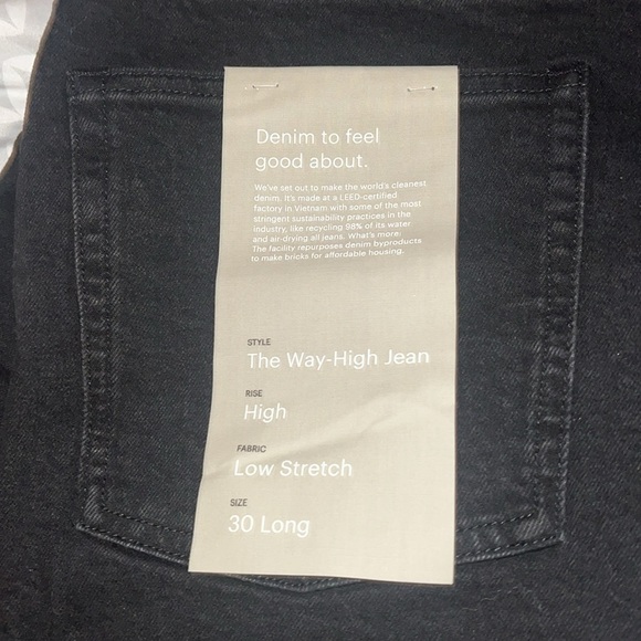 EVERLANE Womens The Way-High® Jean | Color: Coal | NEW/ NWT!! 🖤👖 - Picture 11 of 13